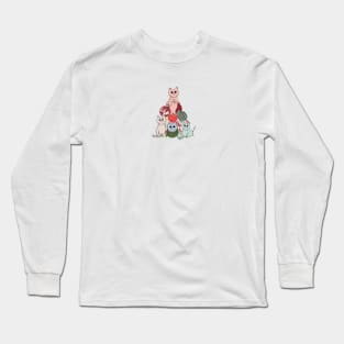 Made of cute cats Christmas tree Long Sleeve T-Shirt